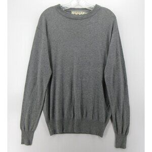 Sojrn Sweater Medium Cashmere Bamboo Pullover Crewneck Classic Knit *